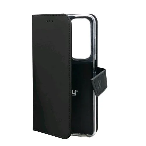 Celly Oppo Find X3 Neo 5G Wally Custodia a Portafoglio in Similpelle Nero
