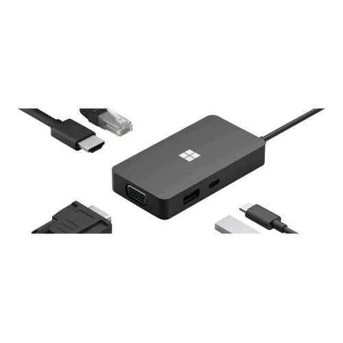 Microsoft Surface USB-C Travel Hub USB-A USB-C VGA HDMI Gige