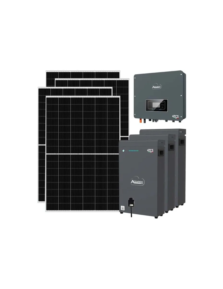 Kit fotovoltaico monofase 5460W inverter 5kW batteria al litio 15.3kWh LV ZSX5000 S Zucchetti