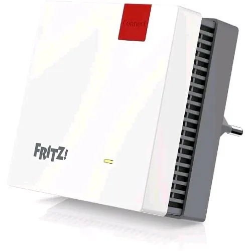 Fritz! Repeater 1700 Wi-Fi 7 Extender Dual Band 2.4/5GHz 3568 Mbit/S LAN Gigabit Mesh Bianco/Rosso