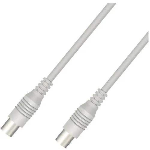 Nilox Cavo Antenna Connettore 9.5mm (Iec 169-2) Maschio/Femmina Adattatore Maschio–Maschio Incluso Confezione 3 m Bianco