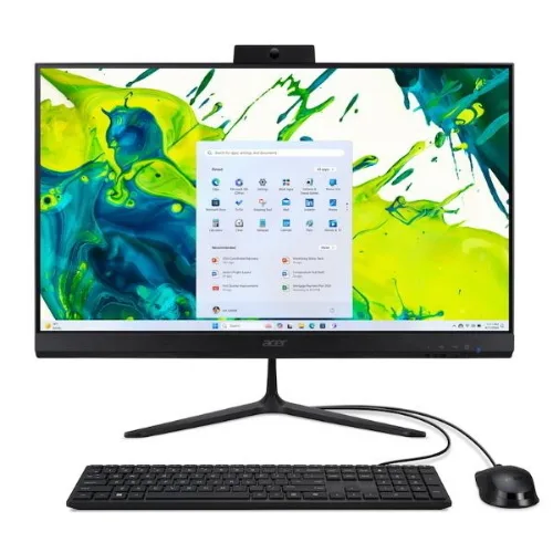 ACER Aspire C27-2G All in One 27" AMD Ryzen 5 7430U RAM 8GB-SSD 512GB NVMe-AMD Radeon Graphics-Wi-Fi 6E + Gigabit LAN-Altoparlanti Web Cam 5MPX-Tastiera Mouse-Win 11 Home Nero (DQ.BPQET.001)