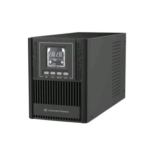 Conceptronic ZEUS52E1K UPS 900W 1.000VA Interfaccia Seriale RS-232 1XUSB 4 Prese AC Accoppiatore C13 Black