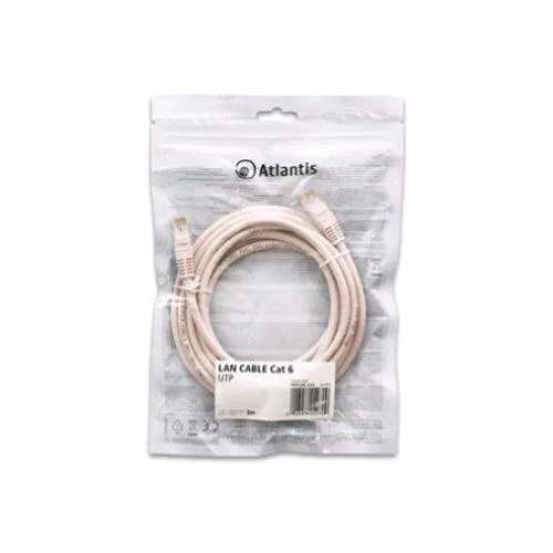 Atlantis Land Atlantis Cavo di Rete in Rame Patch Cat 6 UTP Schermato 3 m