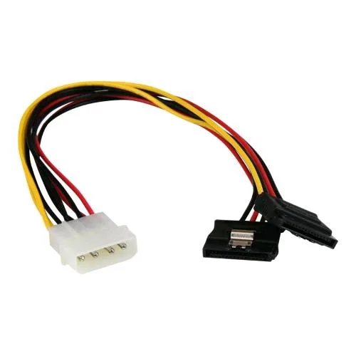 Startech Adattatore Splitter Cavo di Alimentazione Y LP4 A 2 SATA Latching da 30 cm
