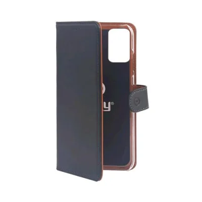 Celly Oppo Reno 6 5G Wally Custodia a Portafoglio in Similpelle Nero