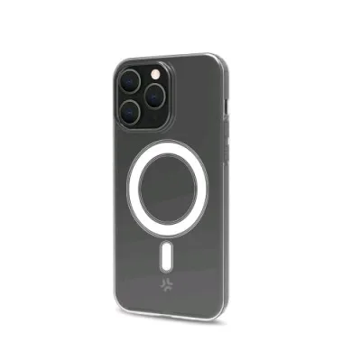 Celly Apple iPHONE 15 Pro Cover Magsafe in Morbido Tpu Trasparente