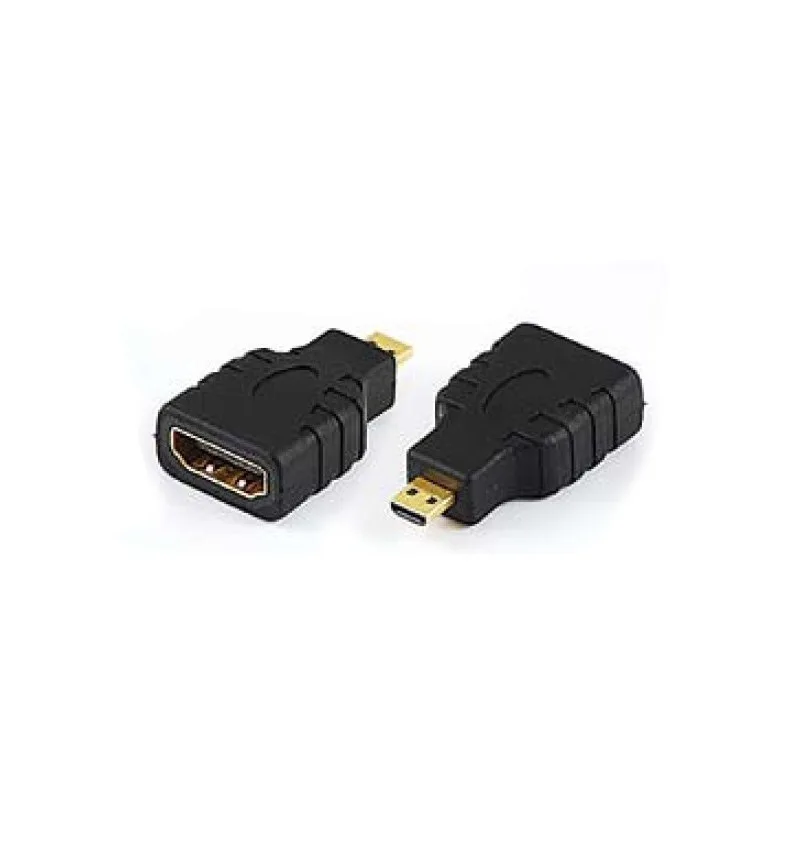 ADATTATORE MICRO HDMI-HDMI M/F BK F19PIN ADJ
