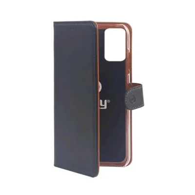 Celly Oppo Reno 6 Pro 5G Wally Custodia a Portafoglio in Similpelle Nero