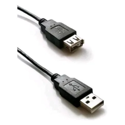 Atlantis Land Atlantis Cavo Prolunga USB-2.0 Tipo a Maschio/Femmina 1 m Nero