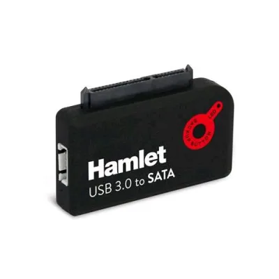 Hamlet XU3SATA Adattatore Exagerate USB 3.0 A SATA per Hard Disk con Funzione Otb Nero