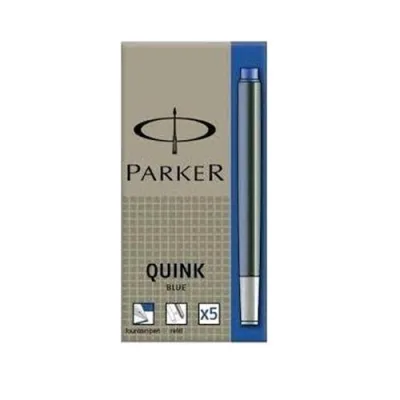 Parker Quink Cartucce per Penna Stilografica Col. Blue CONF.5