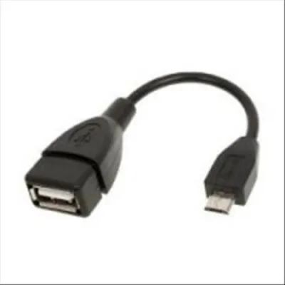 Hamlet Xumicrotg Cavo da Micro USB Maschio a USB Femmina Colore Black