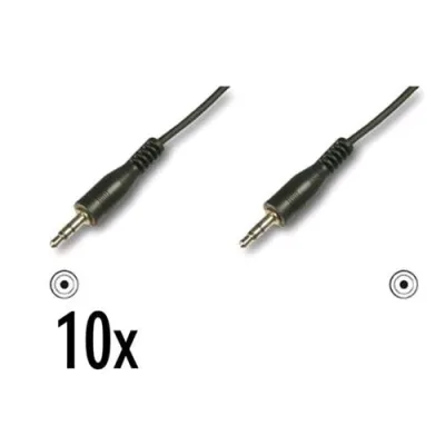 Nilox Cavo Audio Jack 3 5 M/M 1.5 m Nero Conf 10 Pz.