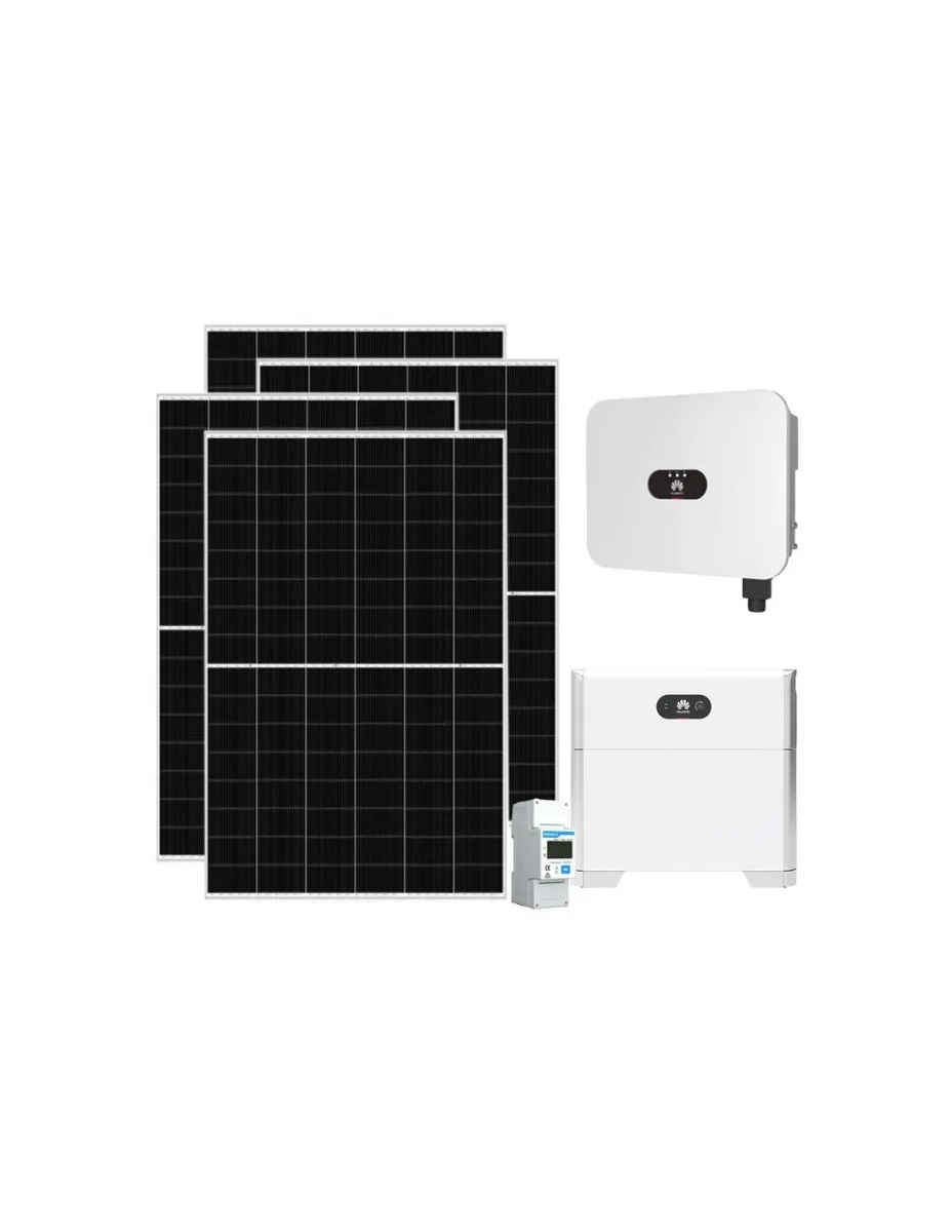 Kit fotovoltaico monofase 5005W inverter 4.6kW Huawei batteria al litio 5kWh LUNA2000