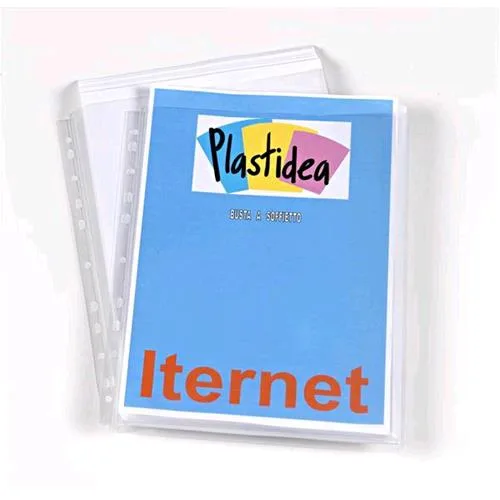Iternet Buste a Soffietto con Foratura Universale in PP A4 Trasparente Conf 10 Pz.