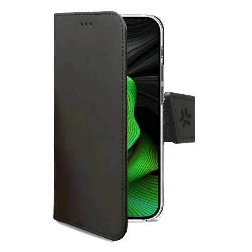 Celly Apple iPHONE 15 Pro Custodia Wally in Similpelle Black