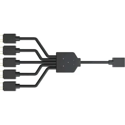 Cooler Master Cavo Splitter ARGB 1-5 3-Pin LED Connector, 58 cm Nero