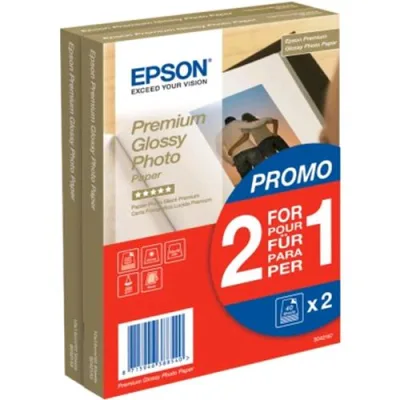 Epson Best 2 Risme 40 Fogli/Risma Carta Fotografica Formato A6 255g/M2 Colore Bianco Finitura Lucida