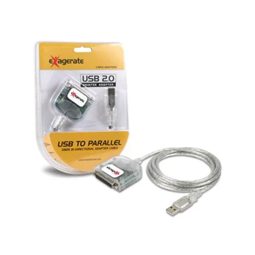 Hamlet XUPP25 Cavo di Interfaccia USB 2.0/Parallela (26P) Colore Bianco