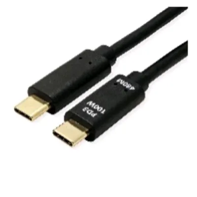 Nilox Cavo da USB4 Gen 3X2 A USB-C Maschio/Maschio 3 m Nero