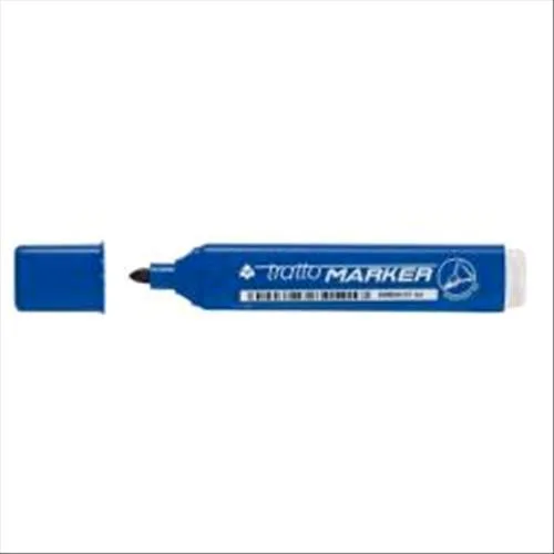 Tratto Marker Marcatore Permanente Blu Punta Tonda 1.40/2.80 mm Conf 12 Pz.