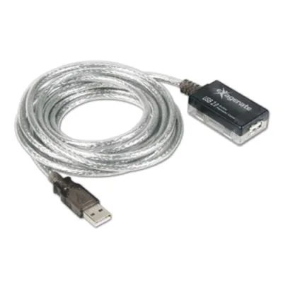 Hamlet XUREP5 Cavo USB 2.0 Tipo a Maschio/Maschio 5 m Colore Bianco