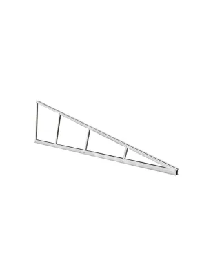 Kit cavalletto inclinazione fissa 15° ipotenusa 3200mm per triplo modulo in orizzontale e doppio verticale - KVN3200-15