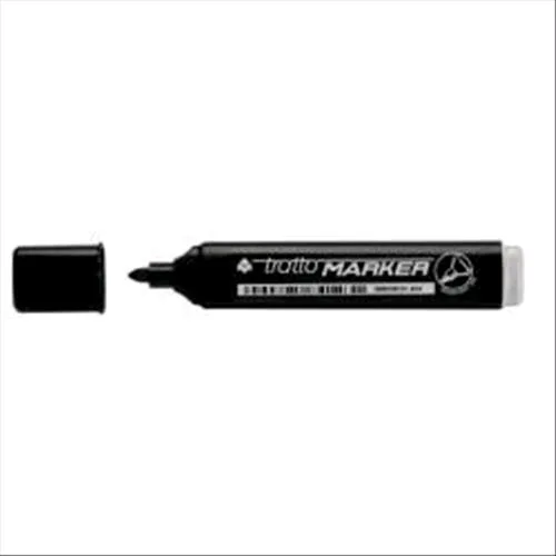 Tratto Marker Marcatore Permanente Nero Punta Tonda 1.40/2.80 mm Conf 12 Pz.