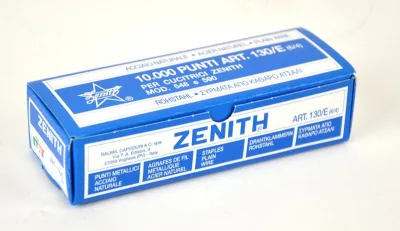 Zenith Punti Metallici 130/E 6/4 mm Acciaio Confezione 10.000 Punti