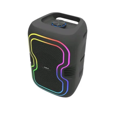 Celly Party Speaker Wireless 12 W TWS per Collegare Due Dispositivi Luci LED RGB Bass Boosted Nero