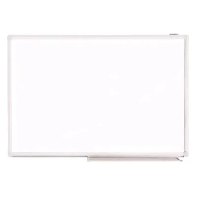 Iternet Lavagna Magnetica 45X60 cm in Acciaio Laccato con Vaschetta Porta Accessori Bianco