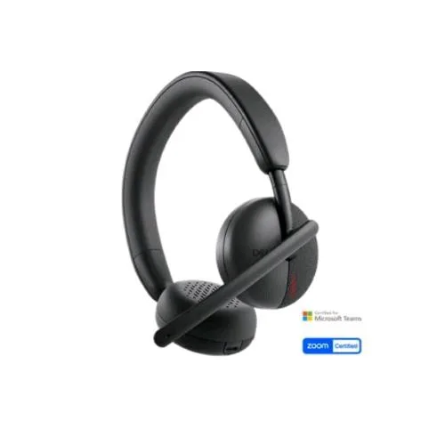 Dell WL3024 Cuffie con Microfono Wireless con Cancellazione del Rumore Basata Sui ai Intelligenza Artificiale Certificate Microsoft Teams e Zoom Nere