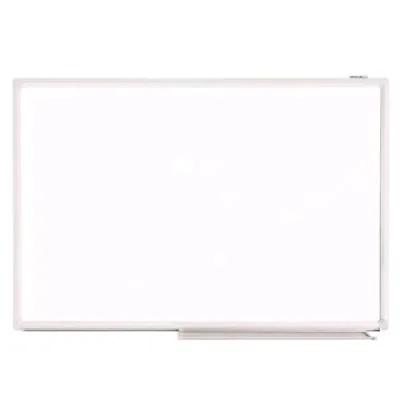 Iternet Lavagna Magnetica 90X120 cm in Acciaio Laccato con Vaschetta Porta Accessori Bianco