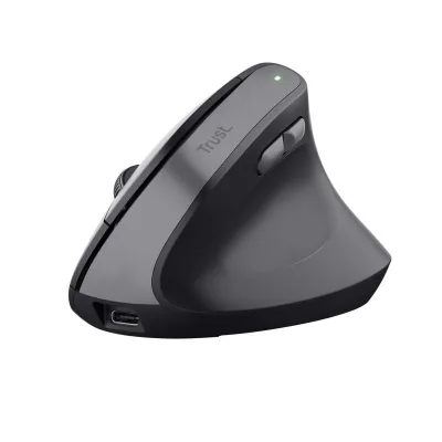 Trust Bayo II Ergonomic Mouse Wireless Mouse Ergonomico 6 Tasti 800-2400 DPI Regolabili Ultra Silenzioso Nero