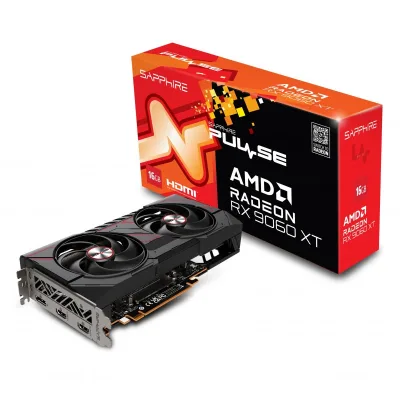 Sapphire Pulse AMD Radeon RX 9060 XT Gaming Oc 16GB GPU GDDR6 Dual Fan
