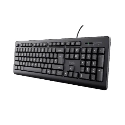 Trust Basics Keyboard Tastiera USB con Tastierino Numerico Layout Italiano Black