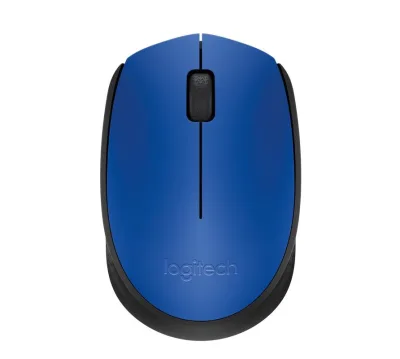 Logitech M171 Mouse Ottico Wireless RF 2.4GHz Ambidestro 3 Pulsanti Blu/Black