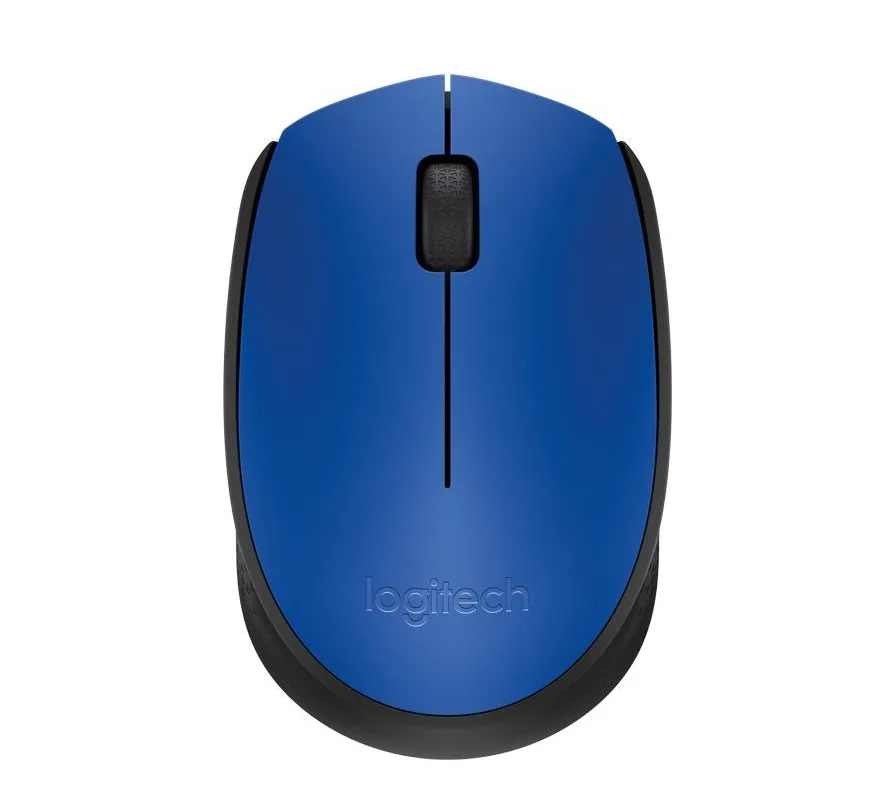 Logitech M171 Mouse Ottico Wireless RF 2.4GHz Ambidestro 3 Pulsanti Blu/Black