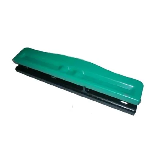 Lebez Perforatore 4 Fori Regolabili in Metallo Capacita' Foratura 10 Fogli Fori 7 mm Col. Verde