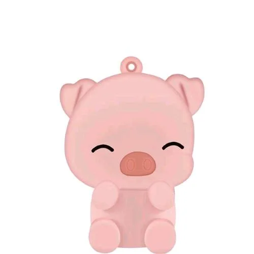 Celly Pig Shape Powerbank 2.600mAh 5W USB-C con Cavo USB-C Incluso Rosa