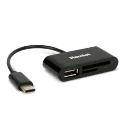 Hamlet XZR100UC Lettore Memory Card SD-Micro SD 1 Porta USB USB-C Nero