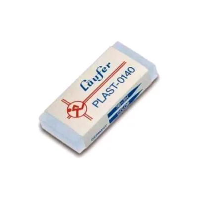 Lebez Plast 0140 Gomma in Plastica per Matite e Pastelli Laufer Trasparente Conf 40 Pz.