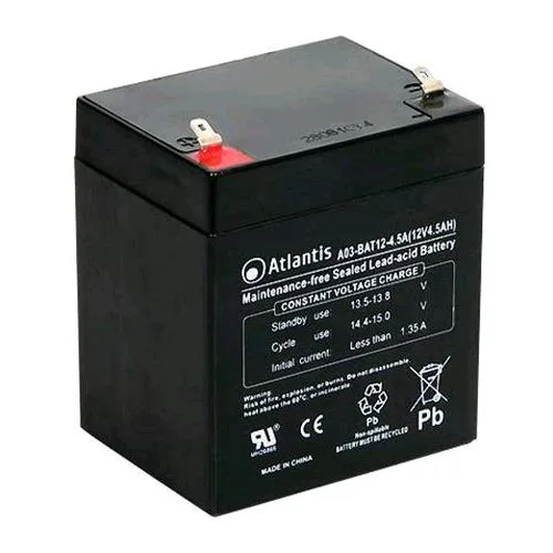 Atlantis Land A03-BAT12-4.5A Batteria Sostitutiva UPS 12VOLT 4.5AH Garanzia Italia (A03-BAT12-4.5A)