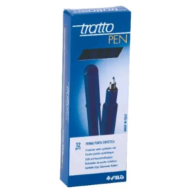 Tratto Pen Penna Punta in Fibra Tratto 0.5 mm Blu Notte Conf 12 Pz.