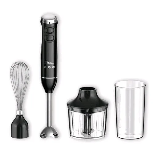 Midea 6000 Series Frullatore Ad Immersione 600 W Acciaio Inox con Accessori Nero