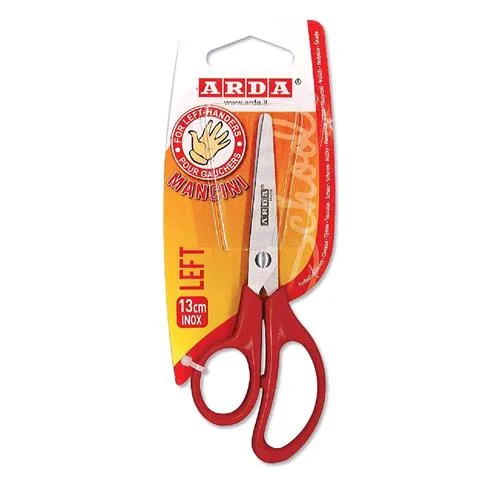 ARDA Forbice Bi-Soft 13 cm Inox per Mancini Colore Rosso