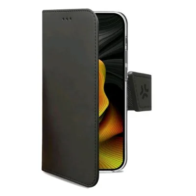 Celly Apple iPHONE 15 Pro Max Custodia Wally in Similpelle Black