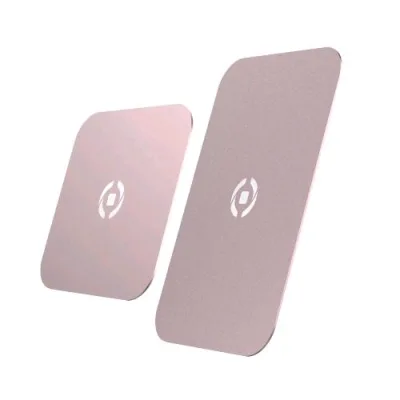Celly Placche Magnetiche Adistve 2 pz Rosa Oro