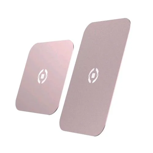 Celly Placche Magnetiche Adistve 2 pz Rosa Oro